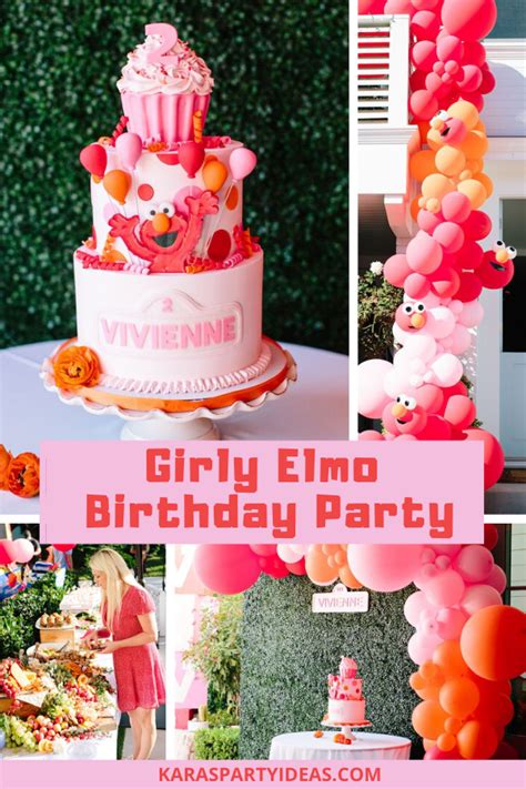 Kara's Party Ideas Girly Elmo Birthday Party | Kara's Party Ideas