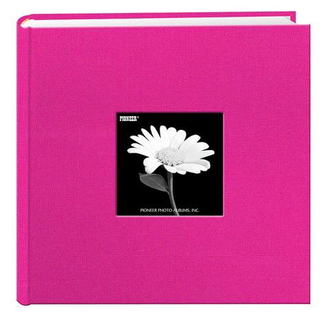 Pioneer Photo Albums Fabric Frame 200 Pkt 4x6 Photo Album, Bright Pink ...