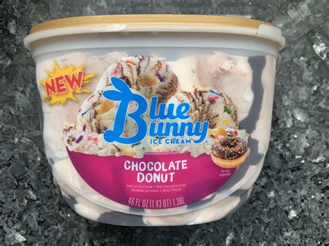 REVIEW: Blue Bunny Chocolate Donut Ice Cream - Junk Banter