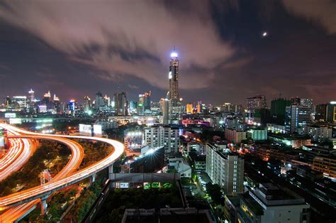 Bangkok City Night View, Thailand #3 by Nutexzles