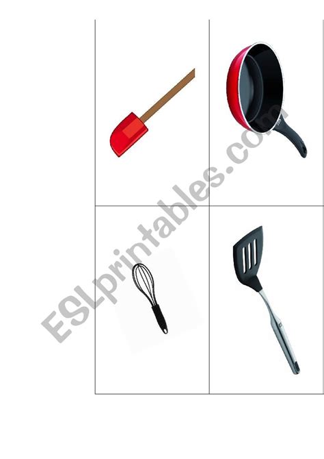 Cooking Photo Flashcards 1 - ESL worksheet by julieruddc