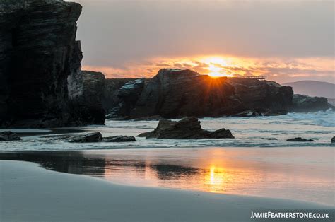 Sunset at the Cathedrals. Playa de las Catedrales | Jamie Featherstone