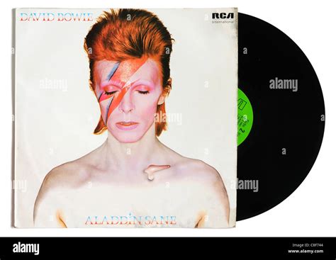 David Bowie Aladdin Sane album Stock Photo - Alamy