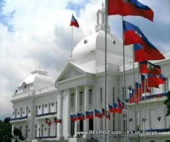 Haiti National Palace Decorated With Haitian Flags | Haiti Virtual Tourist