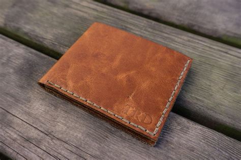 No.48 Handmade Leather Wallet - Rustic Brown - Galen Leather