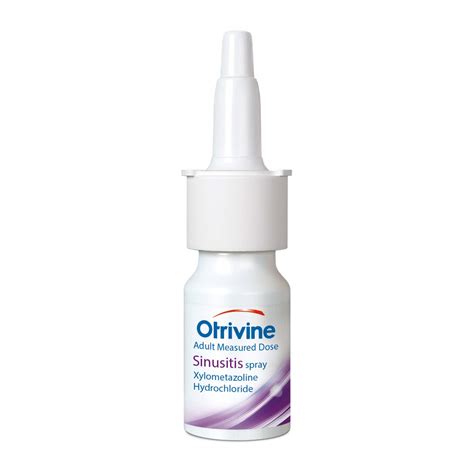 Otrivine Sinusitis Relief Nasal Spray, Blocked Nose, Congestion Relief ...