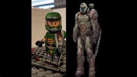 Custom lego DOOM Slayer - YouTube