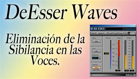 DeEsser Waves - Eliminación de sibilancia en las voces - YouTube