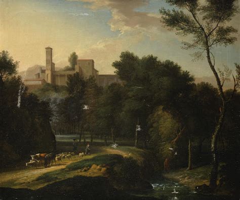 Bonhams : Circle of Gaspard Dughet, called Gaspard Poussin (Rome 1615-1675) A wooded Italianate ...