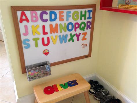 DIY Magnetic Alphabet Board for your Toddler - Dad the Mom