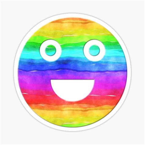 "Emotion Smiley Face - Smile Emoji LGBT Rainbow" Sticker by ArtBubbel | Redbubble