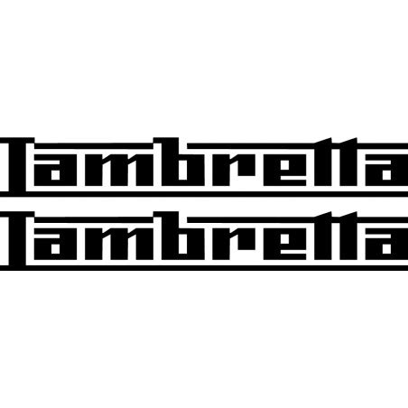 Lambretta Logo Die Cut Lettering Stickers Decals - DecalsHouse