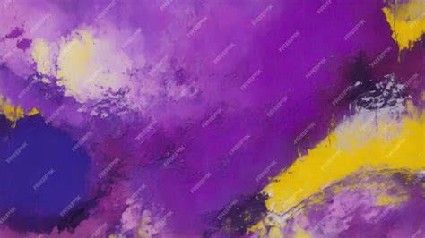 Premium AI Image | Violet and multicolored abstract rough art painting ...