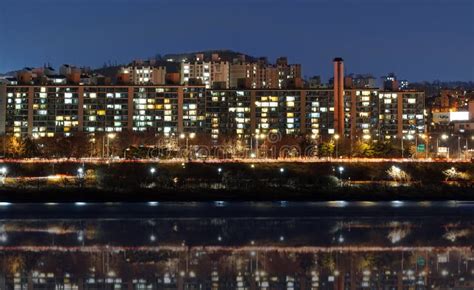 The Night View of Han River in Seoul, Korea Stock Image - Image of ...