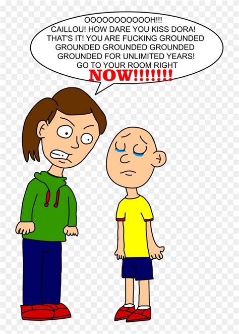 732 X 1092 13 - Caillou Gets Grounded Deviantart, HD Png Download ...