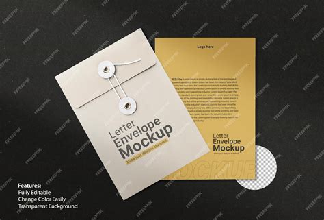 Premium PSD | Business letter envelope mockup