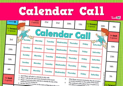 Calendar Call :: Teacher Resources and Classroom Games :: Teach This