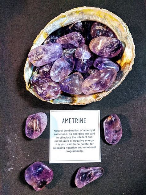 Ametrine Tumbled Stone - Etsy