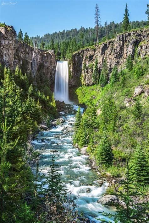 Tumalo Falls, Oregon | Waterfall, Beautiful places, Places to see