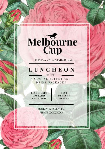 Customisable Melbourne Cup Poster Templates - DIY with Easil's tools