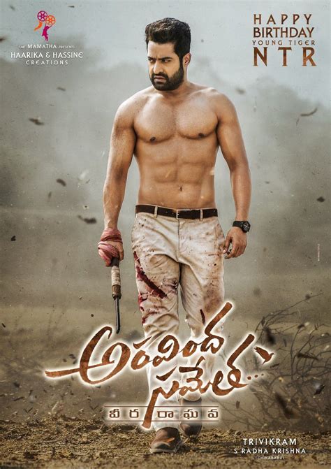 Jr NTR's 28 titled Aravinda Sametha - here it is first look poster