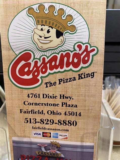 Menu at Cassano's Pizza & Subs Pizza King pizzeria, Fairfield