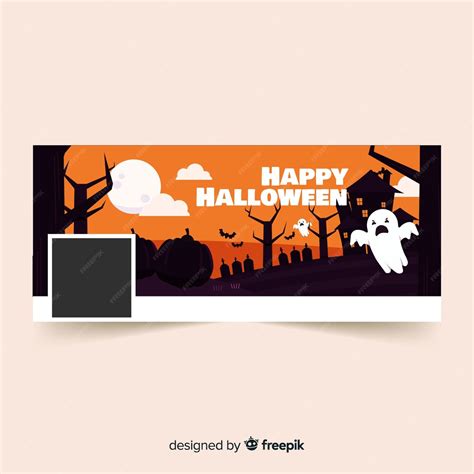 Free Vector | Facebook banner with halloween concept