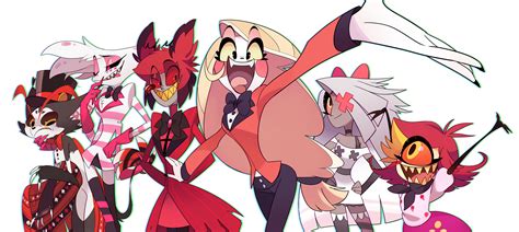 The Hazbin gang welcomes their newest guest, fanart by artist ずんすこ ...