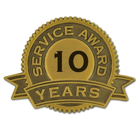 PinMart's 10 Years of Service Award Lapel Pin: Jewelry | Lapel pins, Service awards, Pin jewelry