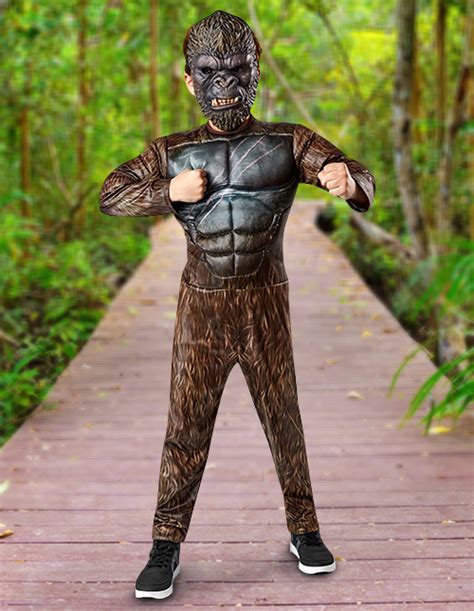 Boys Deluxe King Kong Skull Island Costume Unisex Costumes, Reenactment ...