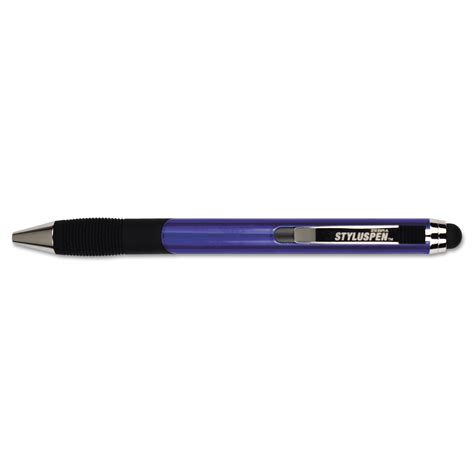 Zebra StylusPen Retractable Ballpoint Pen/Stylus, Navy Blue -ZEB33321 ...