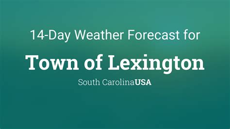 Town of Lexington, South Carolina, USA 14 day weather forecast