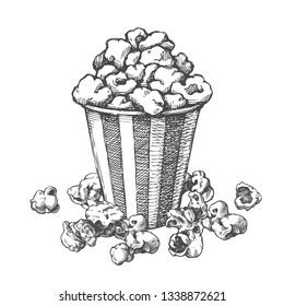 how to draw realistic popcorn - miguelrougeaux