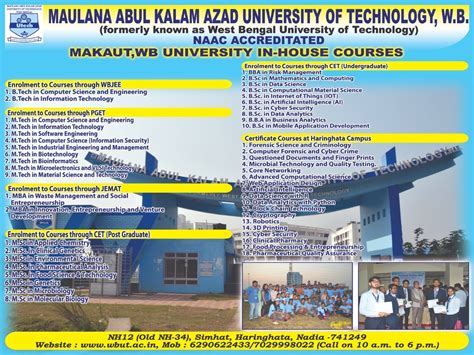 Maulana Abul Kalam Azad University Of Technology Courses - University Poin