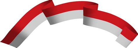 Indonesia flag ribbon flutter 10170840 PNG