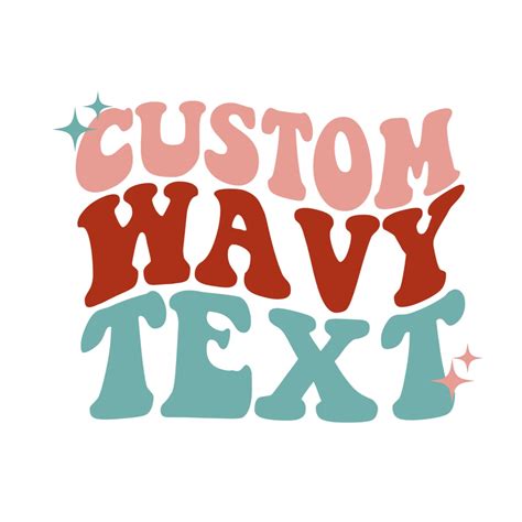 Buy Custom Wavy Stacked Retro Text Font SVG PNG Digital Online in India - Etsy