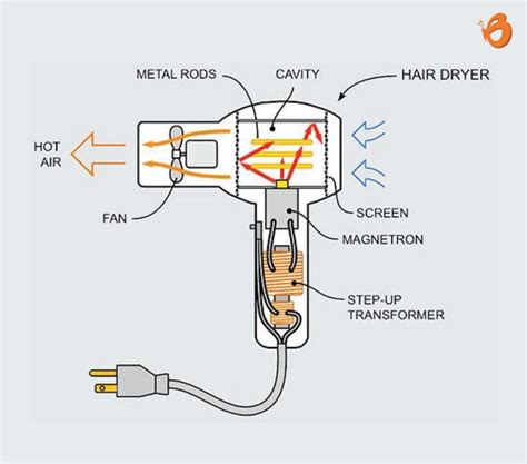 How does Hair Dryer Work? | Diagram design, Diagram, Diy electrical