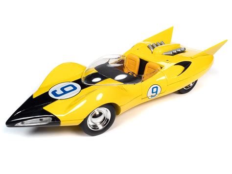 AUTO WORLD SPEED RACER SHOOTING STAR WITH RACER X FIGURE 1:18 SCALE DIECAST | Round2