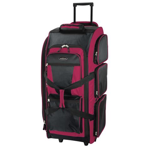 Travelers Club 30 in. Multi-Pocket Upright Rolling Duffel Bag-85130-640 ...