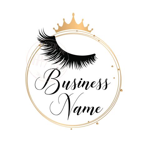 DIGITAL Custom logo design lashes logo crown lash beauty | Etsy ...