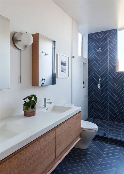 Navy And White Bathroom Tiles – Everything Bathroom