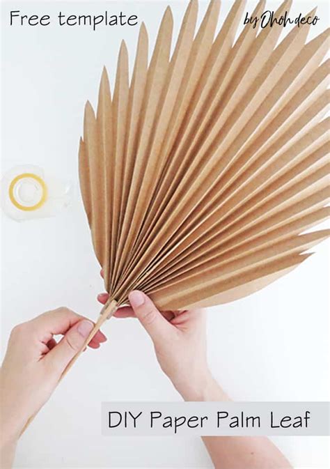 DIY paper Palm Leaf