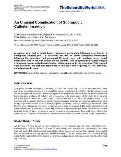 (PDF) An Unusual Complication of Suprapubic Catheter Insertion - DOKUMEN.TIPS