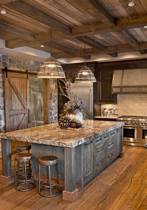 Pin by Brianne GV on Déco | Rustic kitchen design, Farmhouse kitchen ...