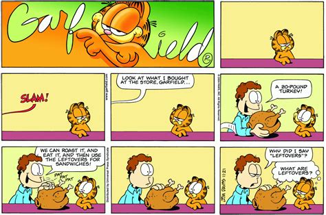 Pin by Liz Radio on Yummy Thanksgiving | Garfield comics, Garfield, Comic strips