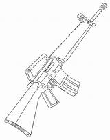 Hunting Rifle Coloring Page  Free Printable Pages For Kids sketch template