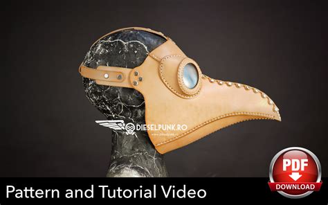 Plague Doctor Mask Pattern - DIY Pattern - Pdf Download - Video Tutorial