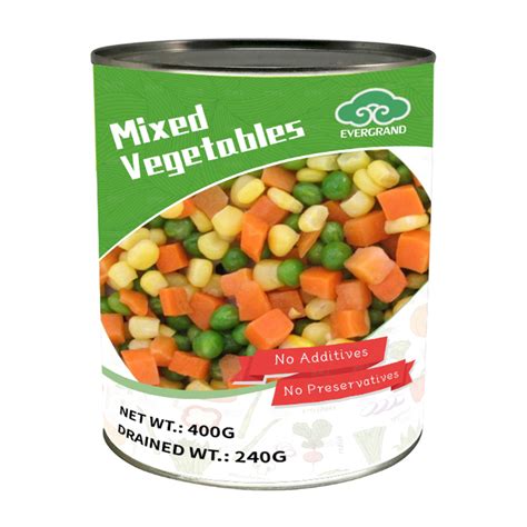 High Nutritional Value Food Canned Mixed Vegetables Green Peas And ...