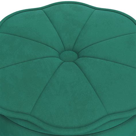 Living and Home Round Velvet Storage Ottoman | Wilko