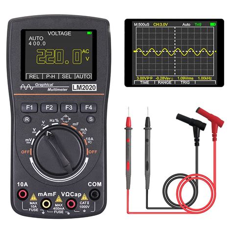 2 in 1 Handheld Oscilloscope Multimeter Professional Oscilloscope Multimeter with 2.5 Msps High ...